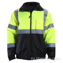 OSHA высокая видимость зимняя водонепроницаемая рабочая куртка безопасности